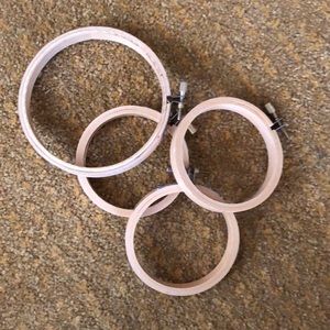 Small embroidery rings